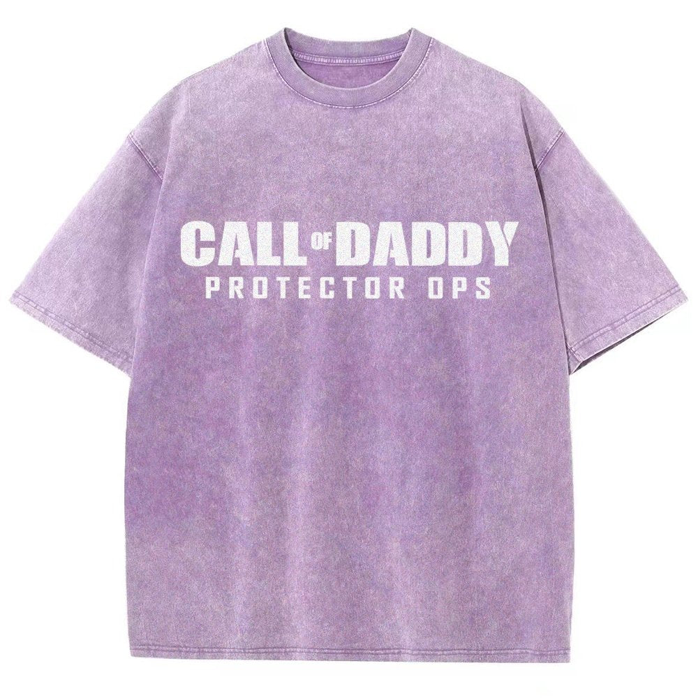 Gamer Dad Call of Daddy Vintage Distressed T-shirt