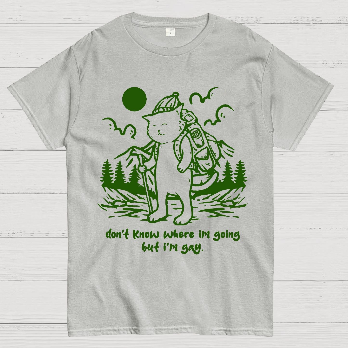 Don't Know Where I'm Going But I'm Gay Geek T-Shirt