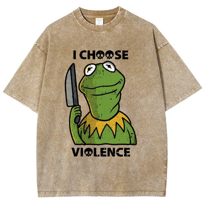 I Choose Violence Vintage Distressed T-shirt