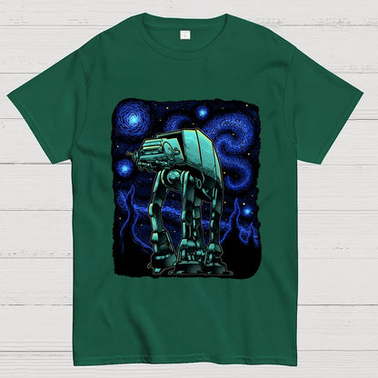 Armored Tank Starry Night Geek T-Shirt