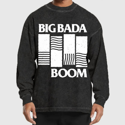 Big Bada Boom Washed Long Sleeve Tee