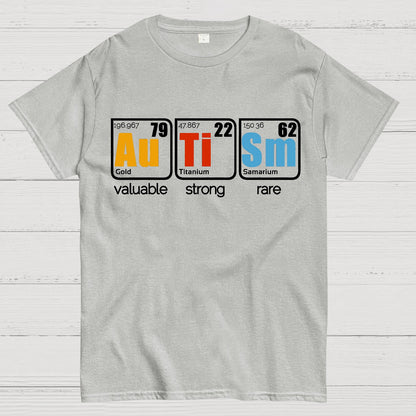 Valuable, Strong, Rare: Autism in Elements Geek T-Shirt