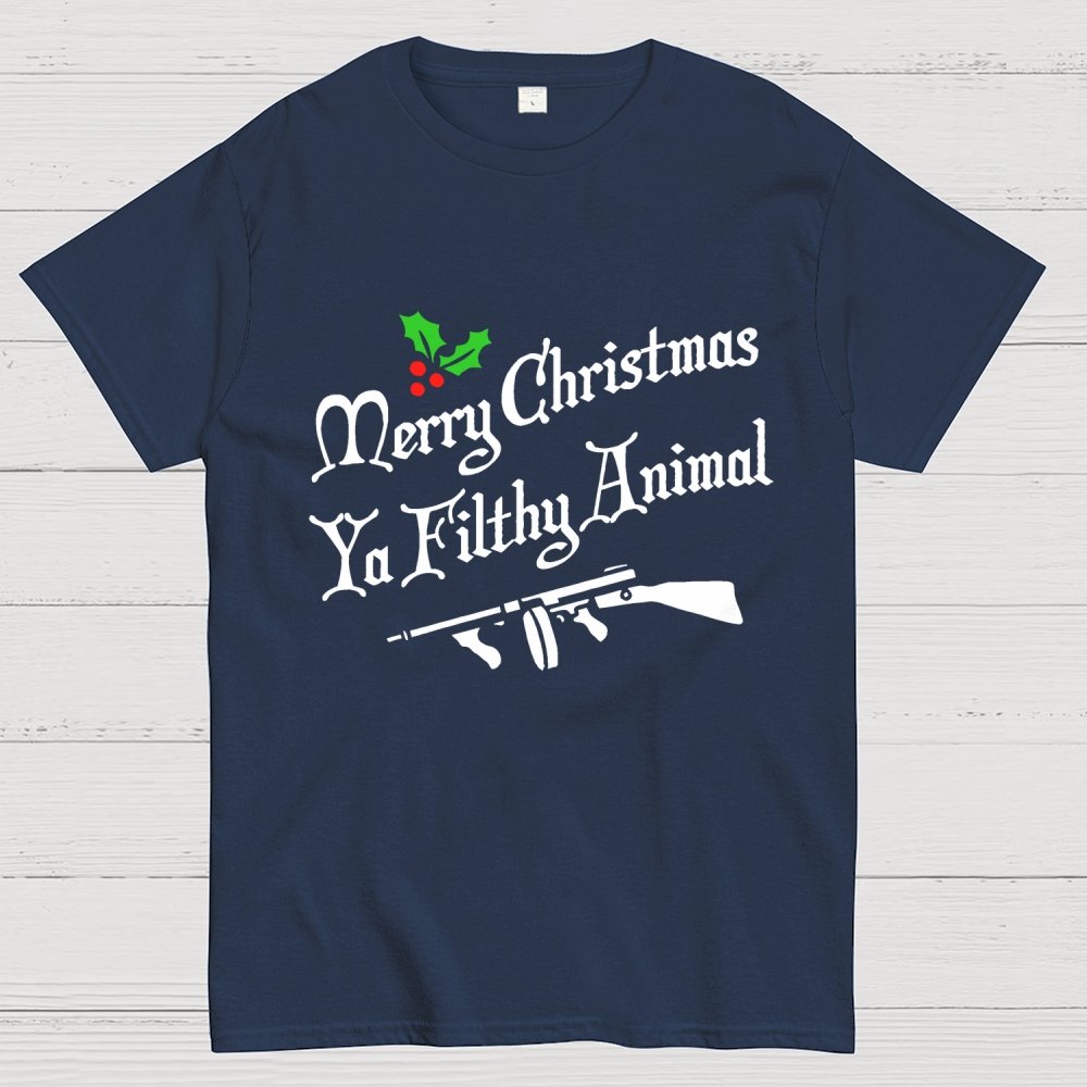 MERRY CHRISTMAS YA FILTHY ANIMAL Geek T-Shirt