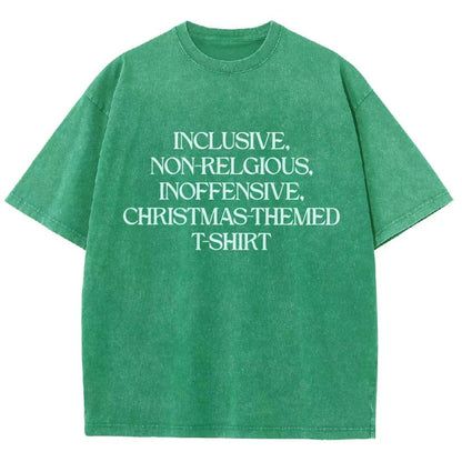 Christmas Themed Vintage Distressed T-shirt