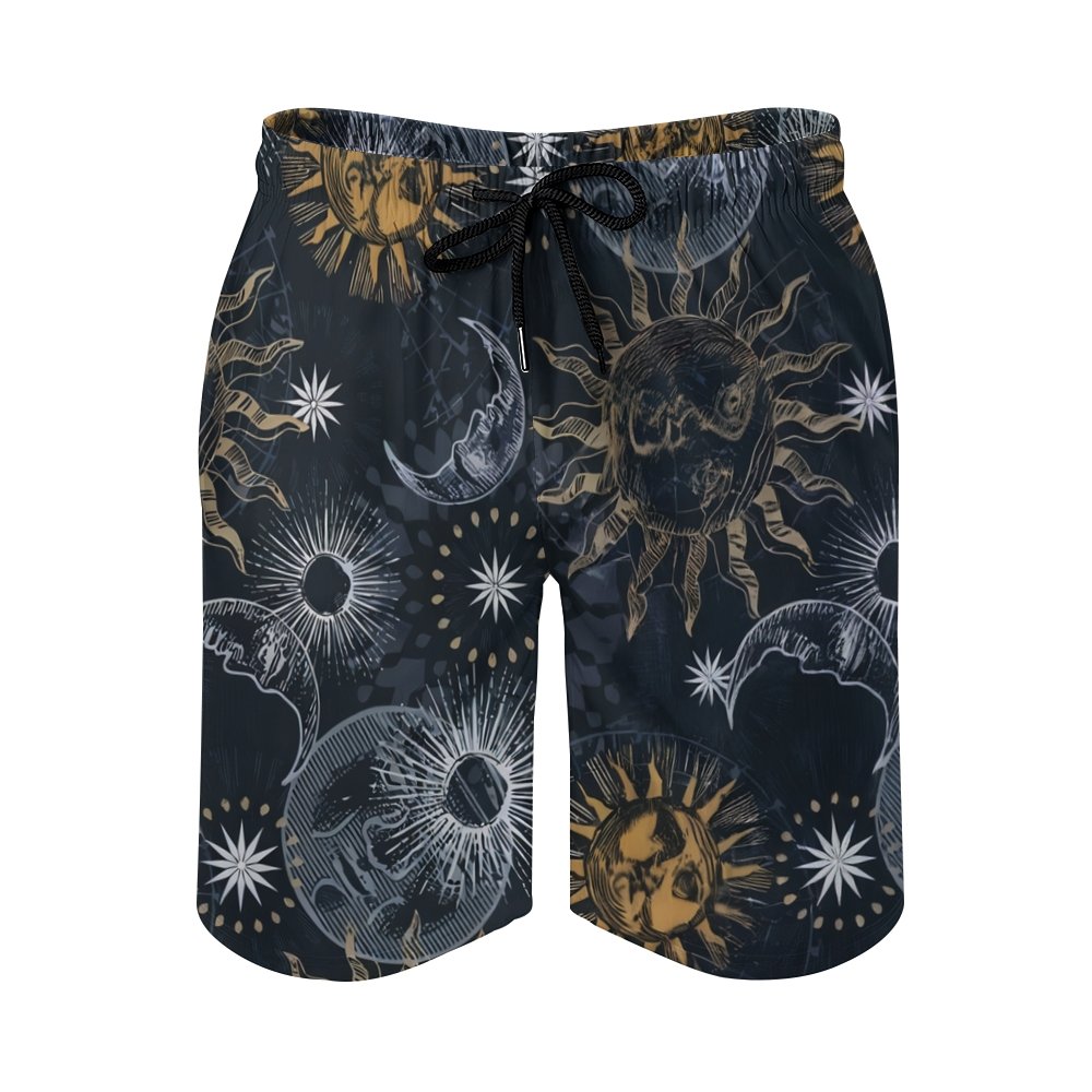 Retro Sun God Geek Shorts