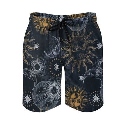 Retro Sun God Geek Shorts