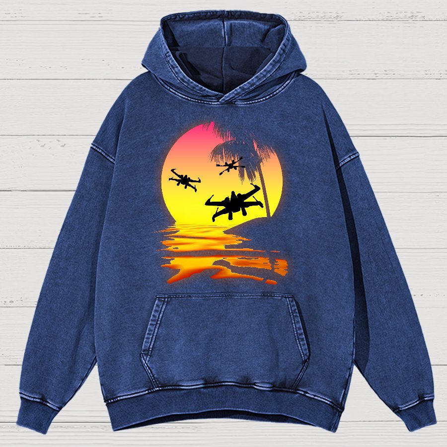 Put The Fighter Plane Next To It Vintage Distressed Hoodie