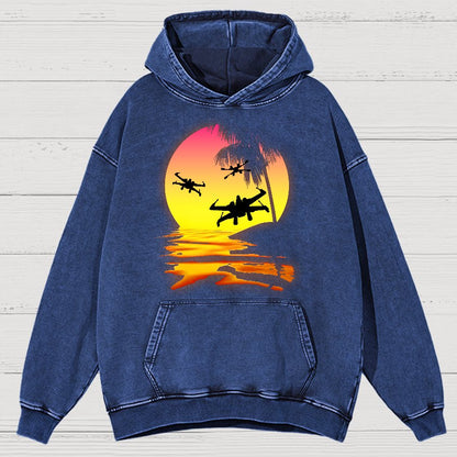 Put The Fighter Plane Next To It Vintage Distressed Hoodie