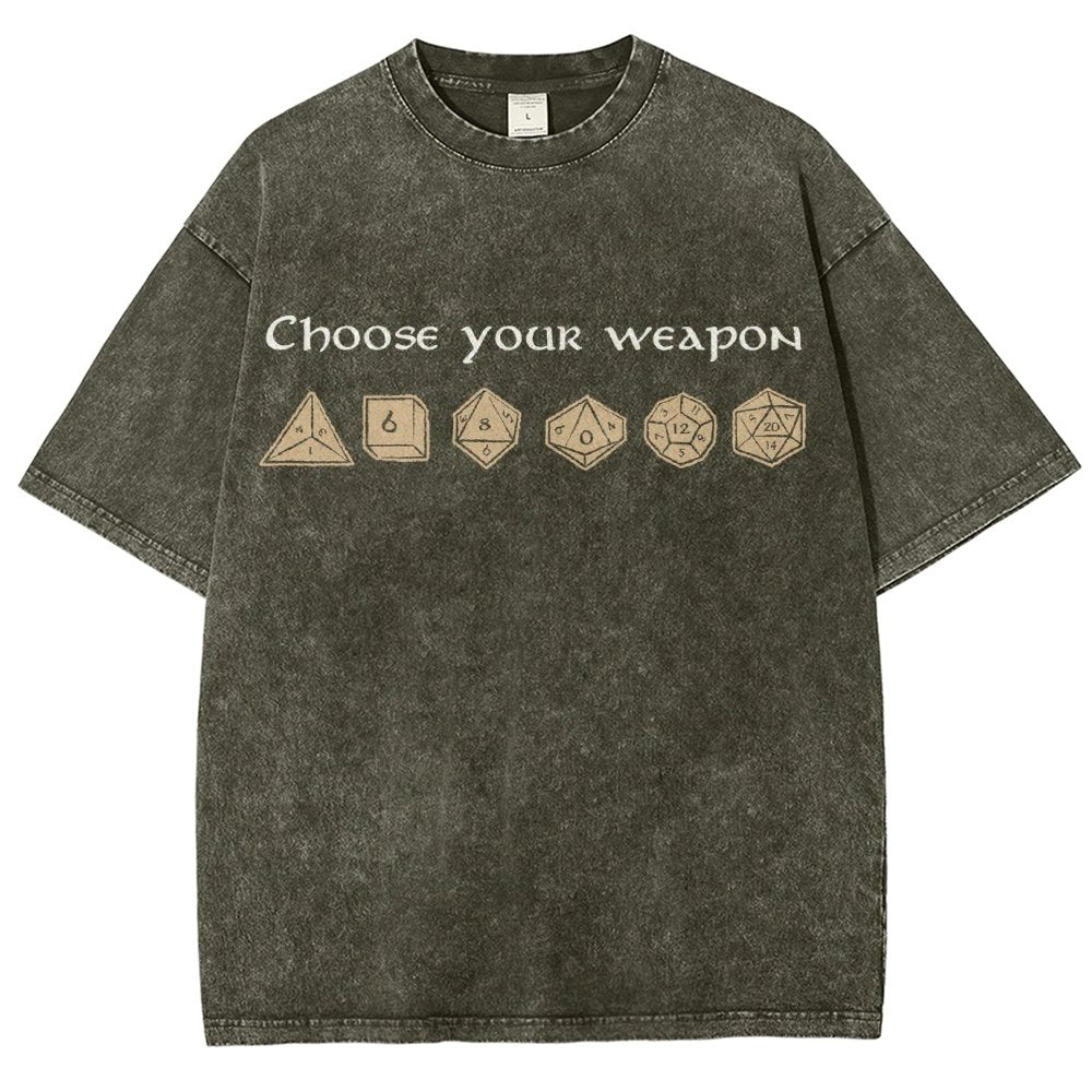 Choose your weapon Vintage Distressed T-shirt