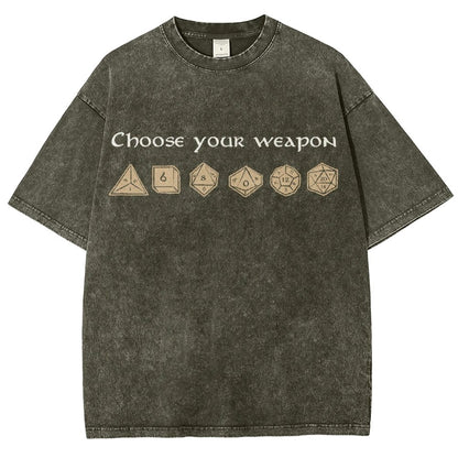 Choose your weapon Vintage Distressed T-shirt