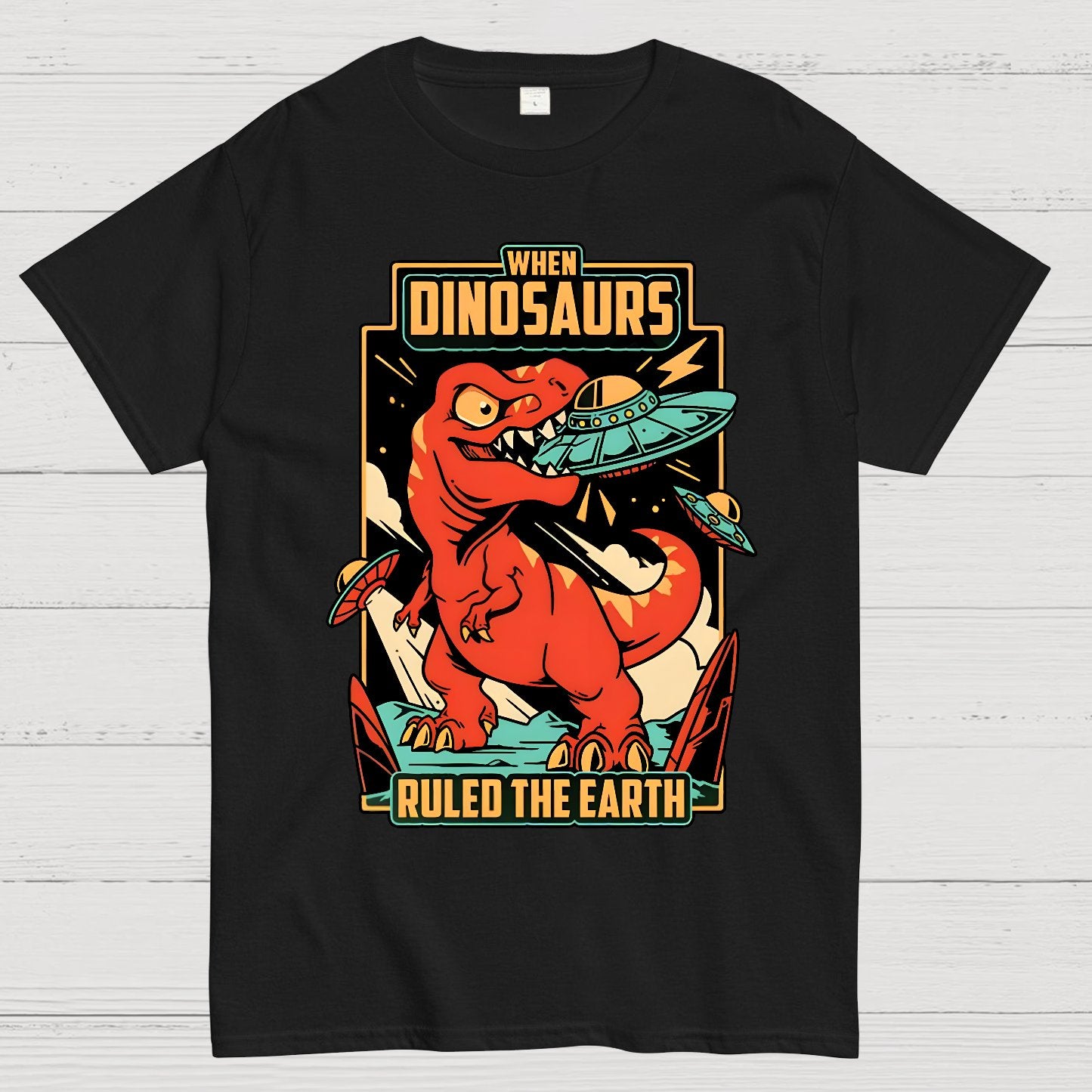 When Dinosaurs Ruled The Earth Geek T-Shirt