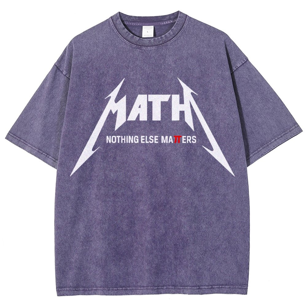 Math Nothing Else Matters Vintage Distressed T-shirt