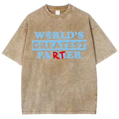 Father's Day Farter Vintage Distressed T-shirt