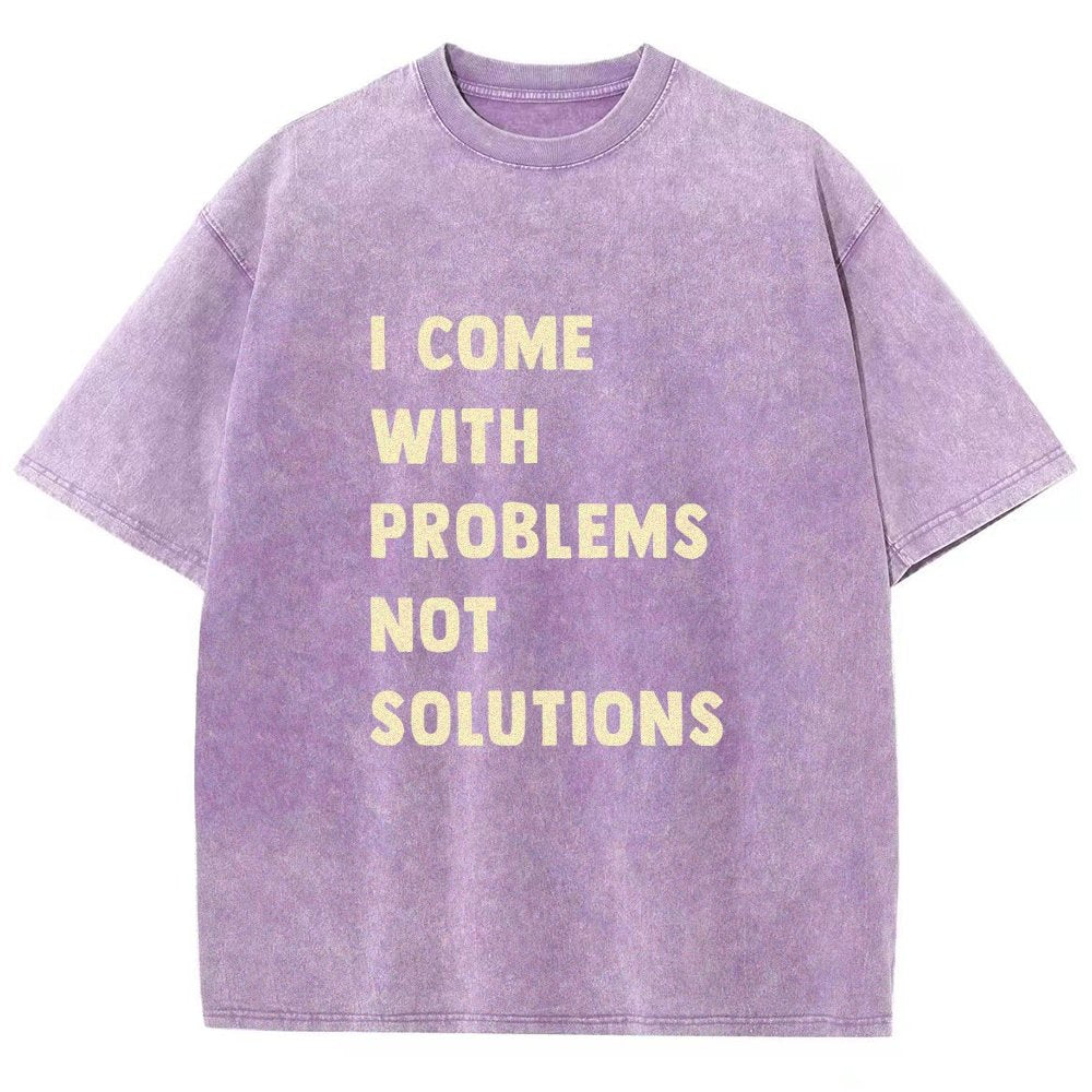 I Come With Problems Vintage Distressed T-shirt