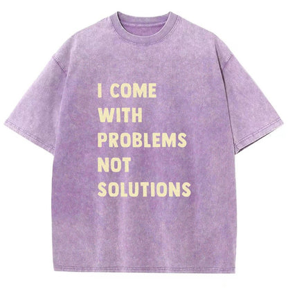 I Come With Problems Vintage Distressed T-shirt