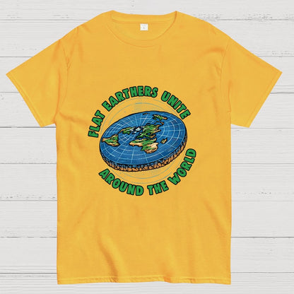 Flat Earthers Unite Geek T-Shirt