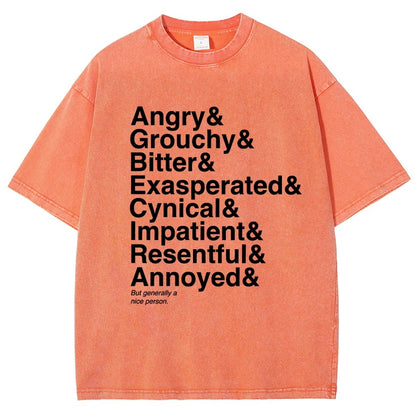 Generally A Nice Person Vintage Distressed T-shirt
