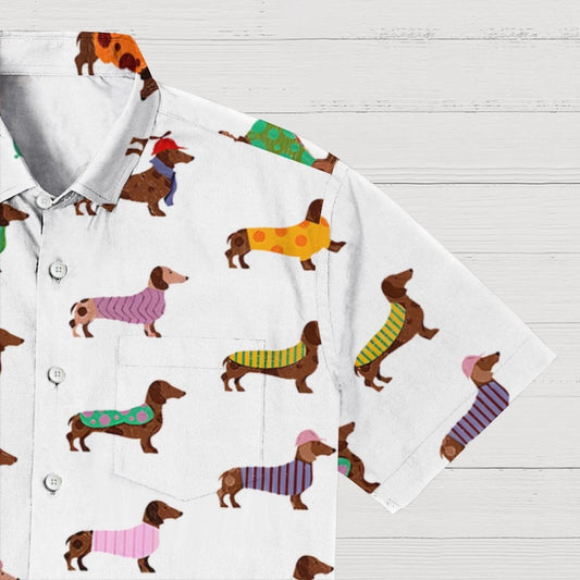 Dachshund Art Print Geek Shirt