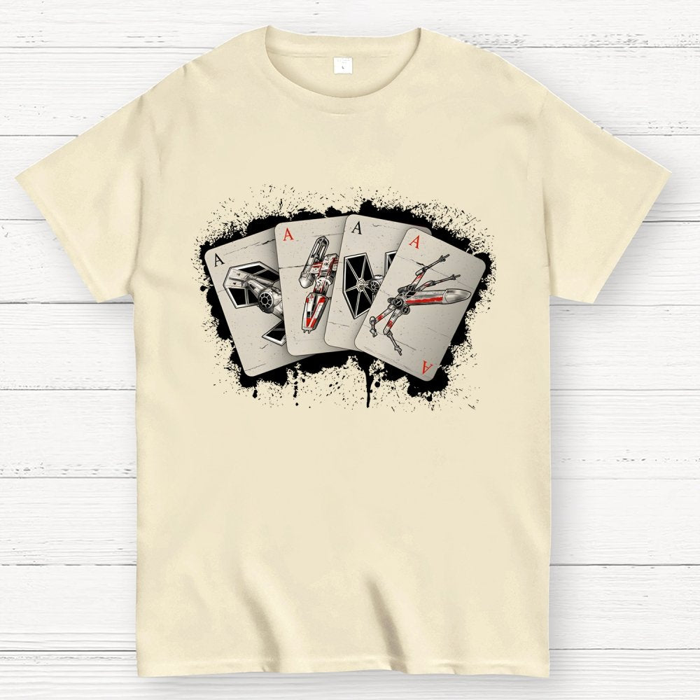 Spaceship Poker Geek T-Shirt