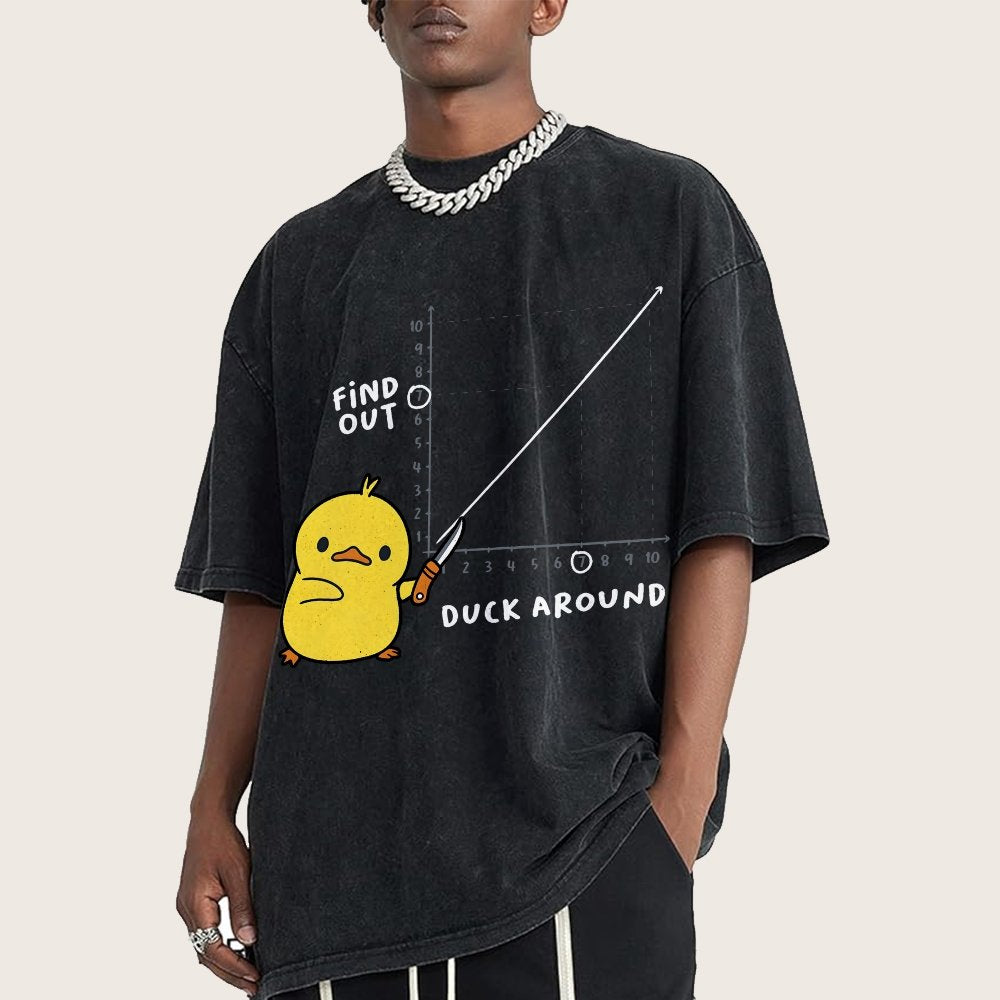 Duck Around Find Out Vintage Distressed T-shirt