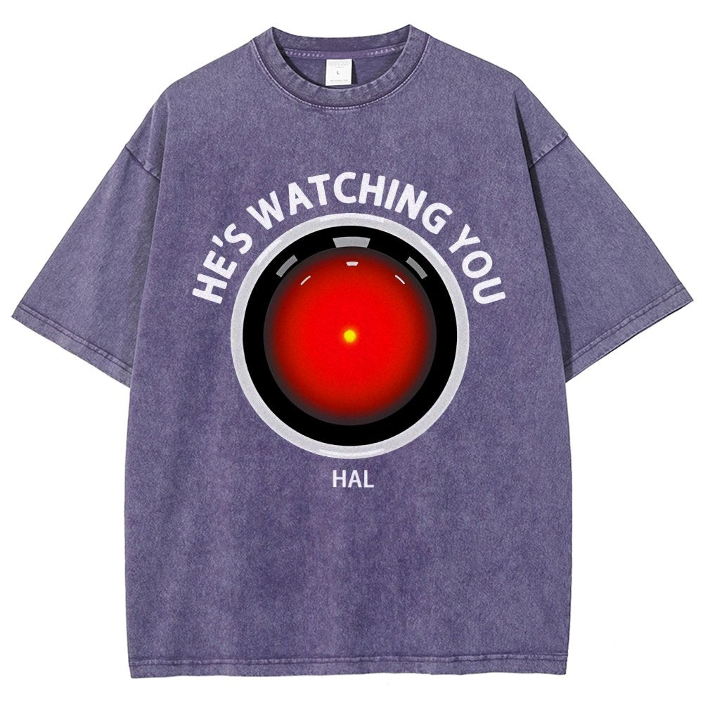 HAL Is Watching YOU Vintage Distressed T-shirt