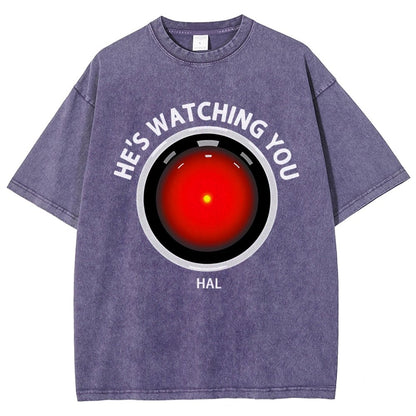 HAL Is Watching YOU Vintage Distressed T-shirt