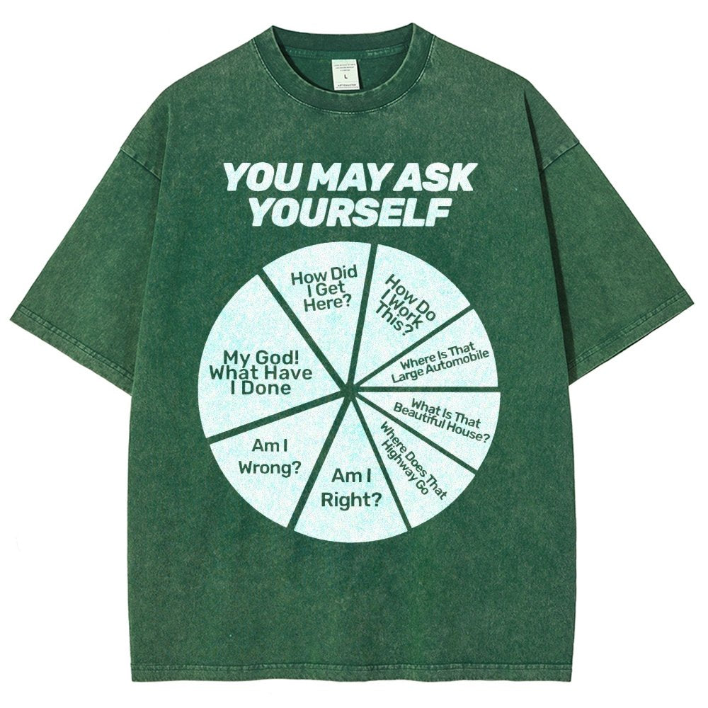 You May Ask Yourself Vintage Distressed T-shirt