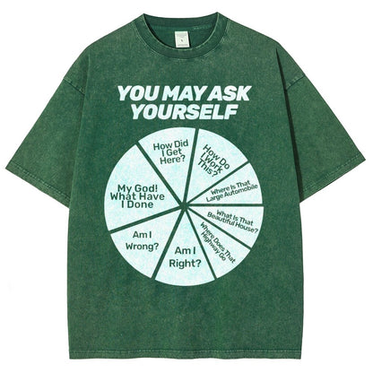 You May Ask Yourself Vintage Distressed T-shirt
