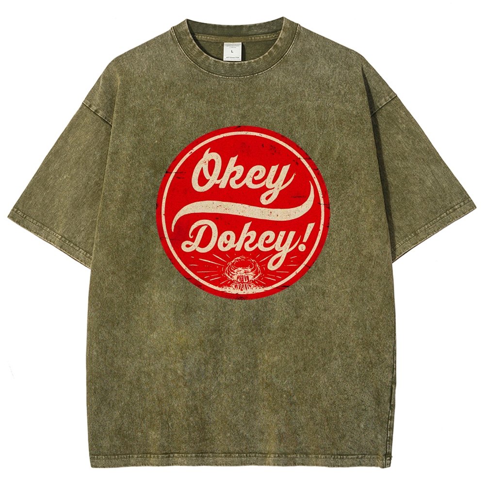 Okey Dokey - The Last Drink Vintage Distressed T-shirt