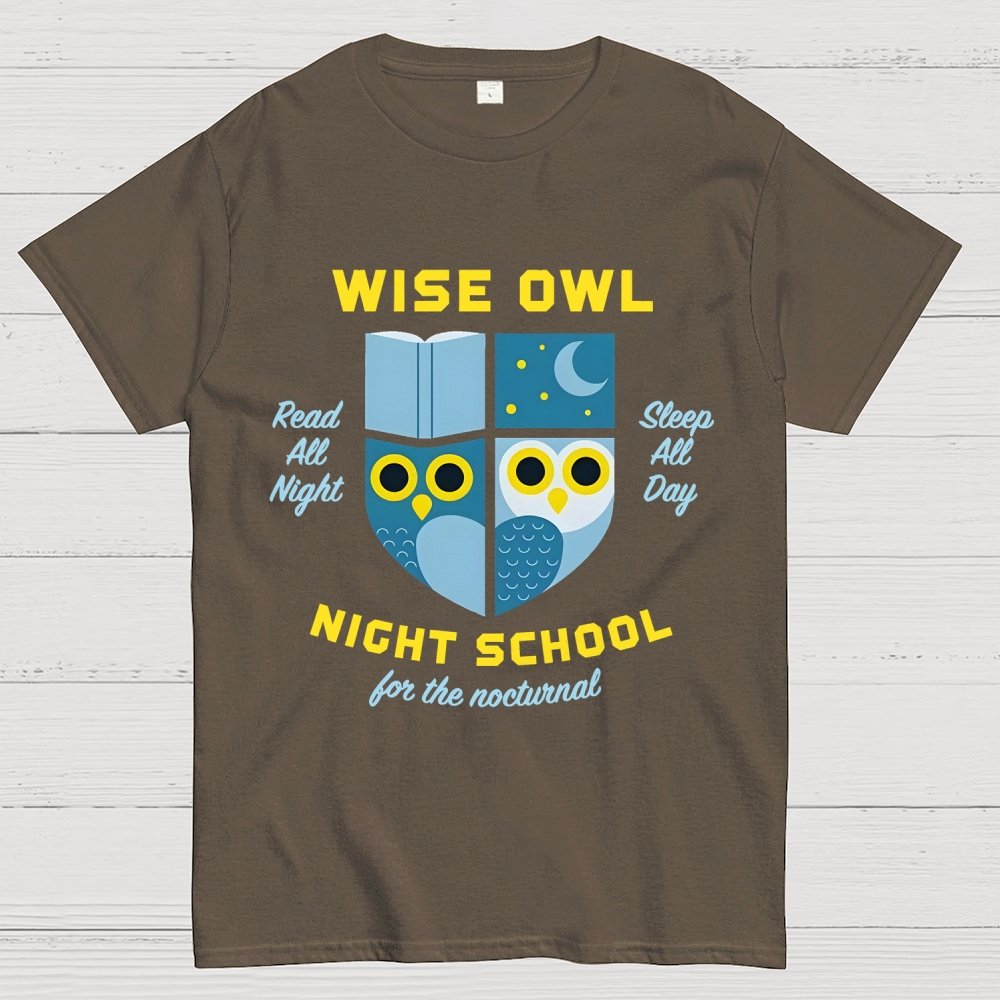 Wise Owl Night School Unisex Geek T-Shirt