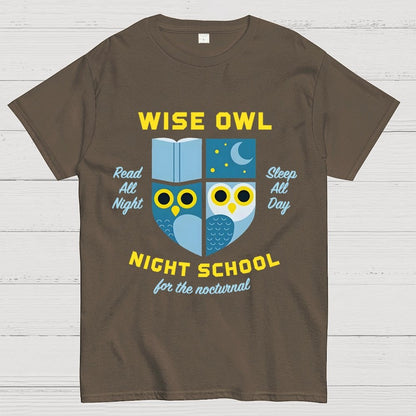 Wise Owl Night School Unisex Geek T-Shirt