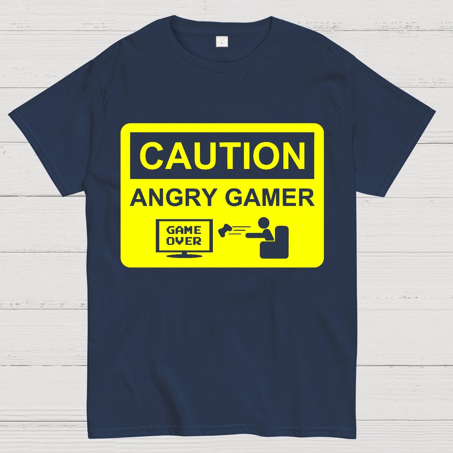 CAUTION ANGRY GAMER Geek T-Shirt