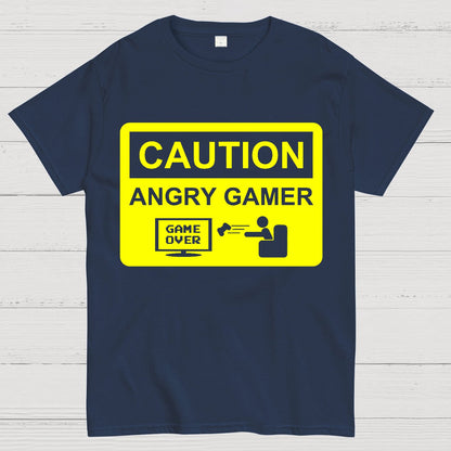 CAUTION ANGRY GAMER Geek T-Shirt