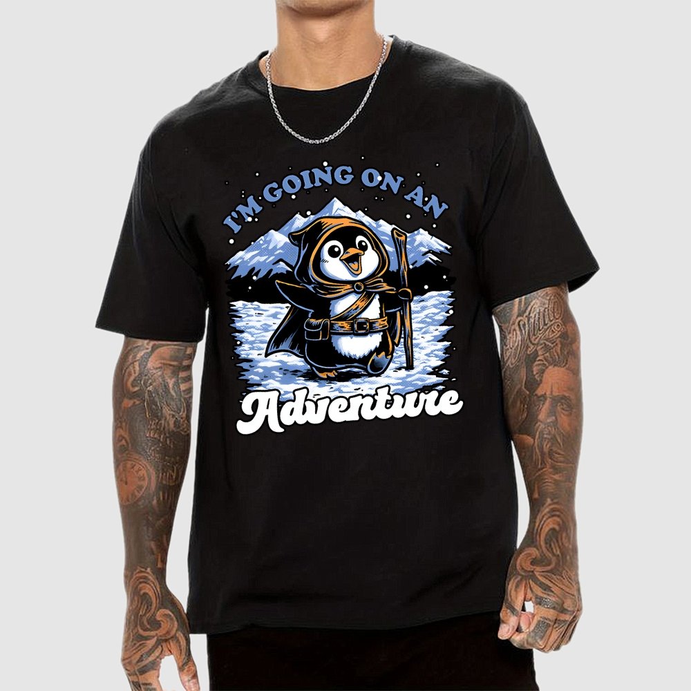 Penguin Adventure Meme Geek T-Shirt