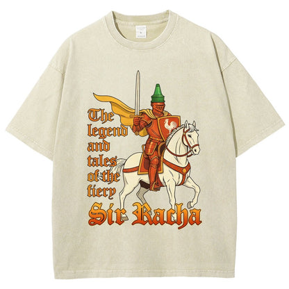 Sir Racha Art Print Vintage Distressed T-shirt