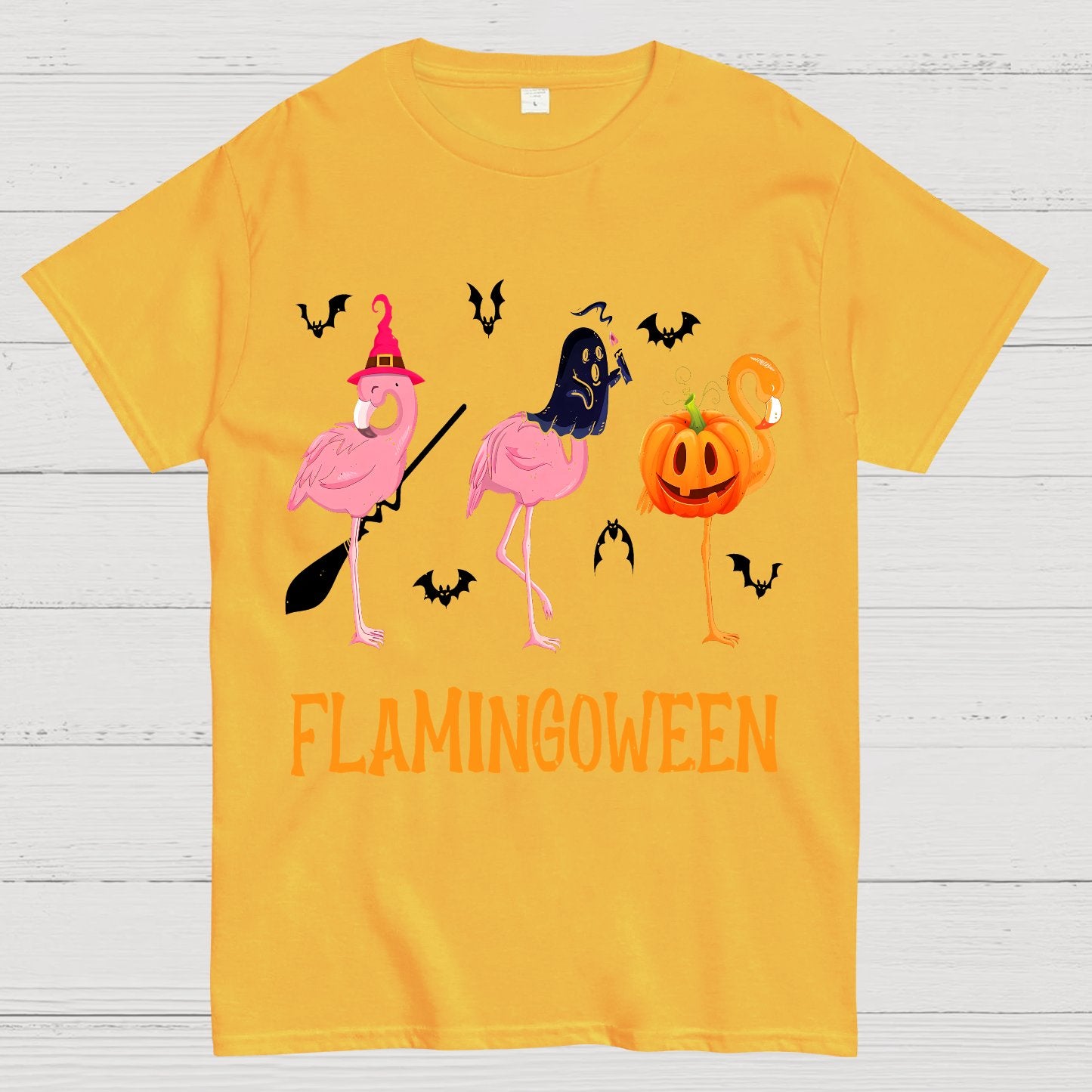 Halloween Flamingo Geek T-Shirt