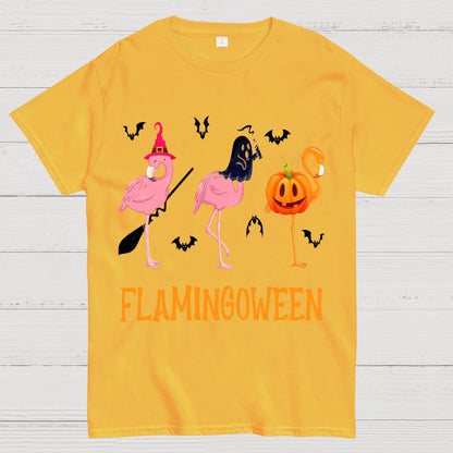 Halloween Flamingo Geek T-Shirt