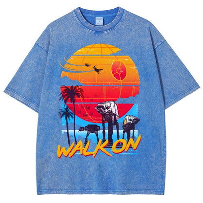 Walk On Vintage Distressed T-shirt