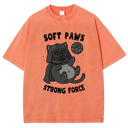 Soft Paws Strong Force Vintage Distressed T-shirt