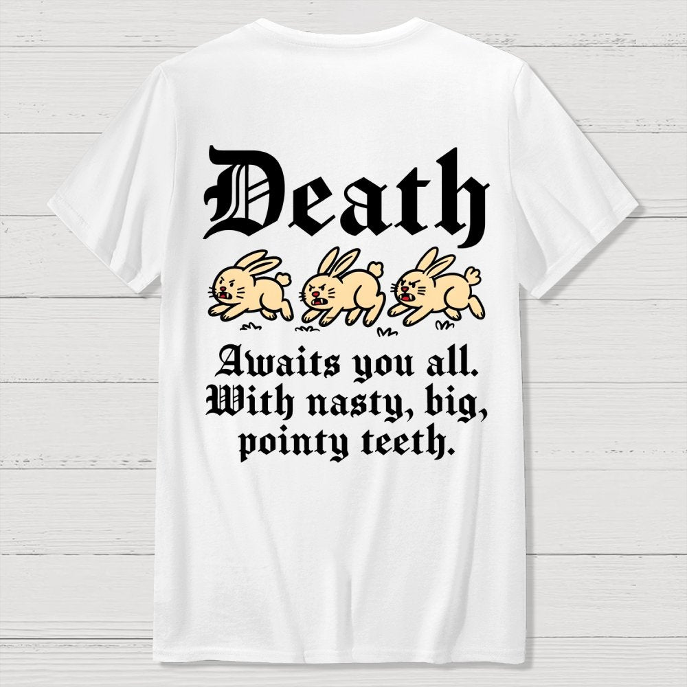 Run Away Front And Back Printing Geek T-Shirt