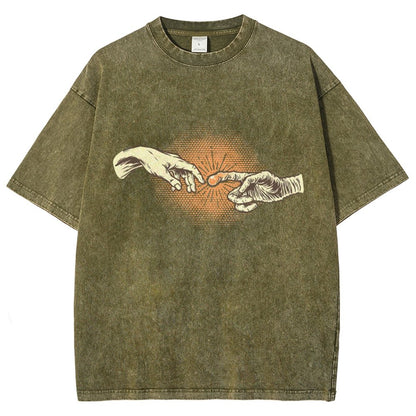 First Contact Vintage Distressed T-shirt