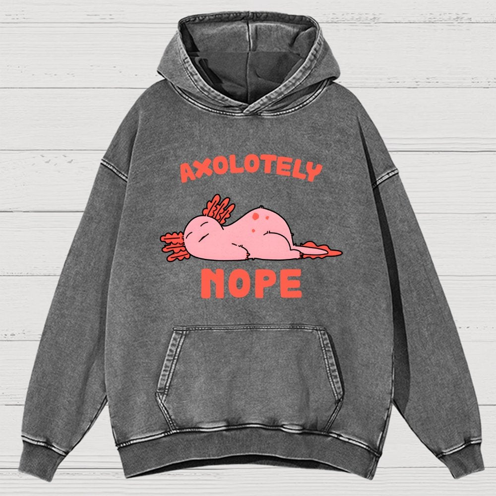Axo Nope Vintage Distressed Hoodie
