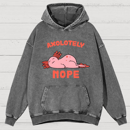 Axo Nope Vintage Distressed Hoodie