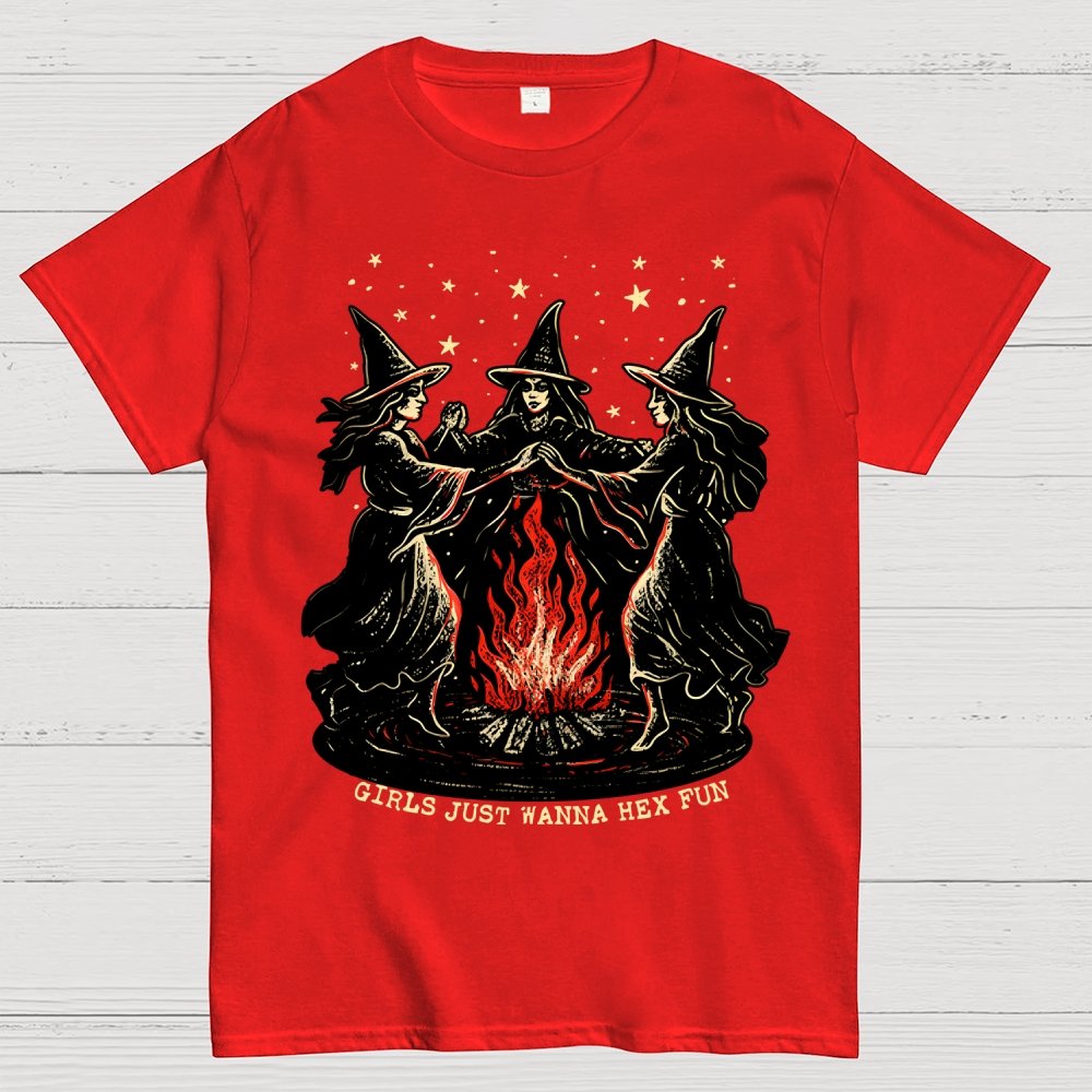 Girls Just Wanna Hex Fun Geek T-Shirt