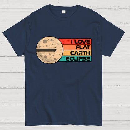 I Love Flat Earth Eclipse Geek T-Shirt