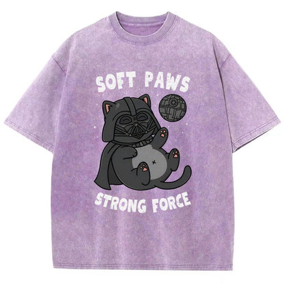 Soft Paws Strong Force Vintage Distressed T-shirt