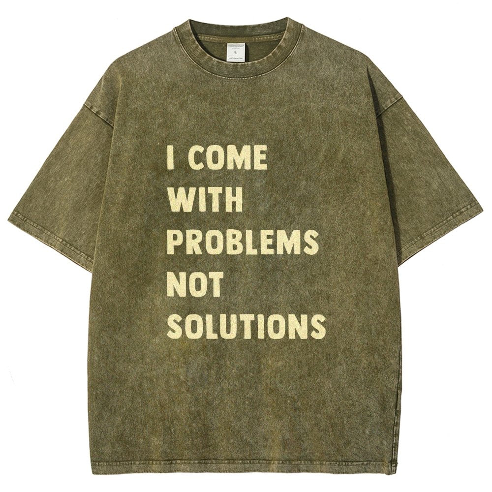 I Come With Problems Vintage Distressed T-shirt