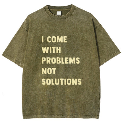 I Come With Problems Vintage Distressed T-shirt