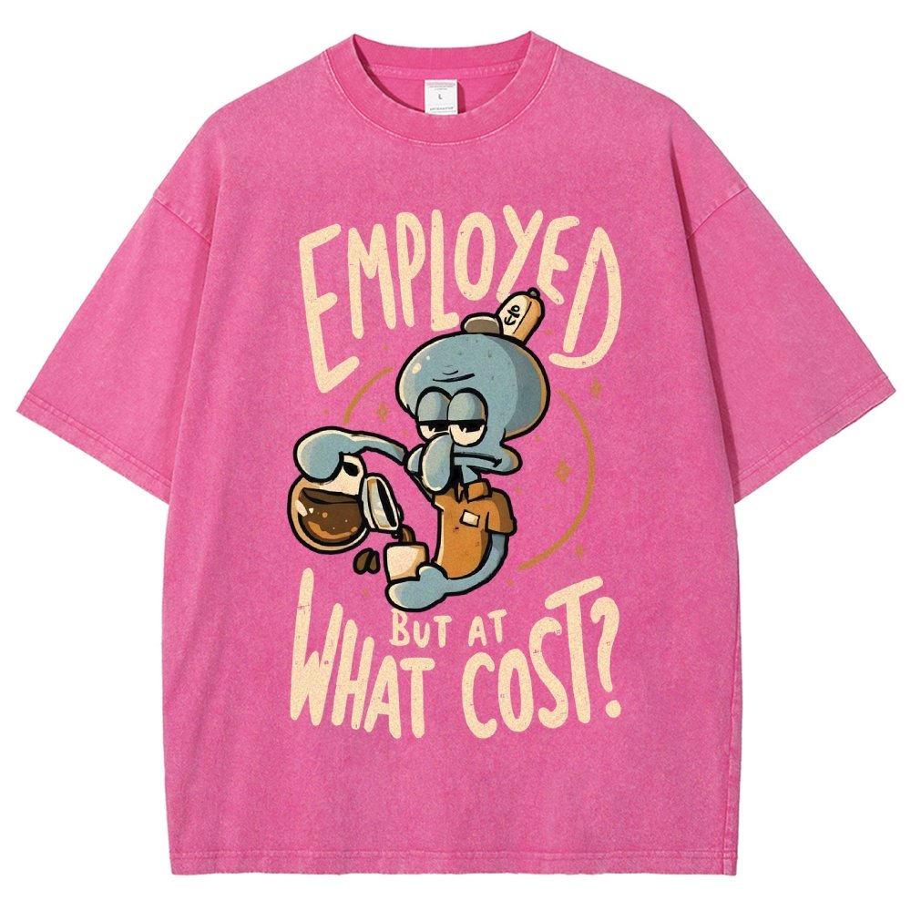 Employed But At What Cost Vintage Distressed T-shirt