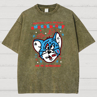 Knocked-Out! Vintage Distressed T-shirt